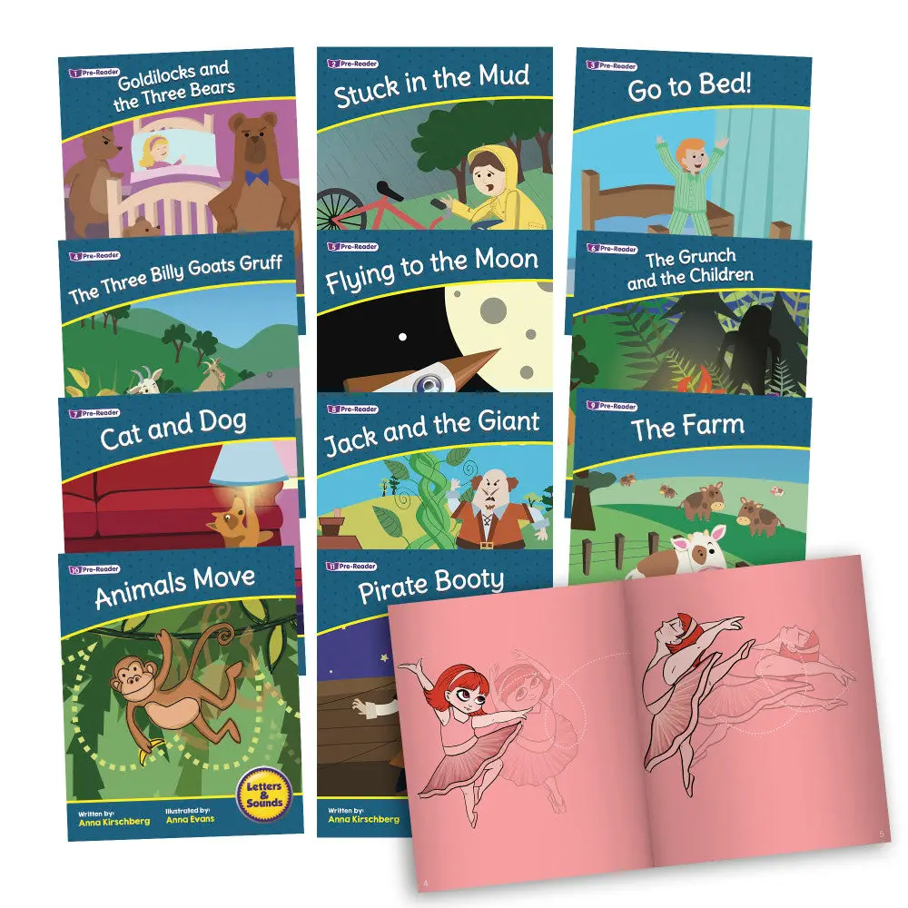 Junior Learning Letters & Sounds Phase 1 Set 2 - Fictional Reading Set 1