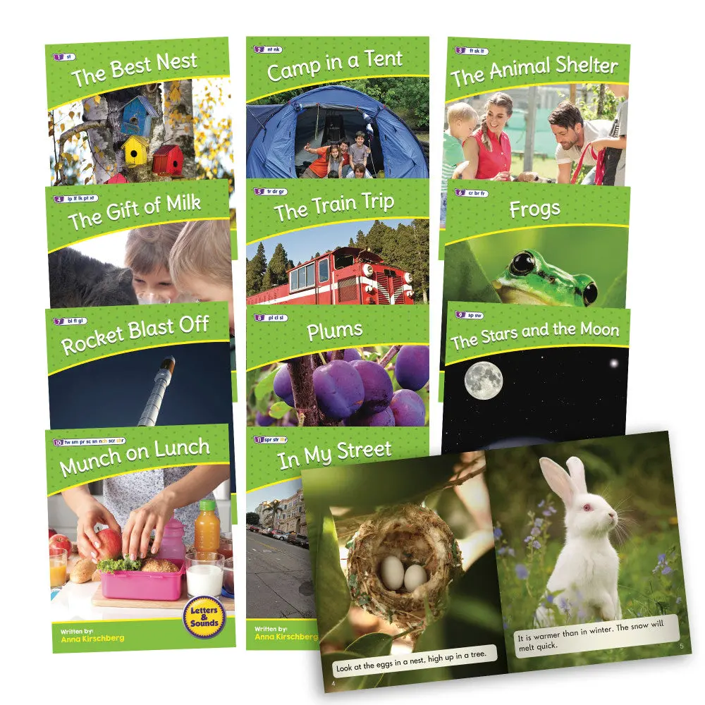 Junior Learning Letters & Sounds Phase 4 Set 2 - Life Science Educational Set 1
