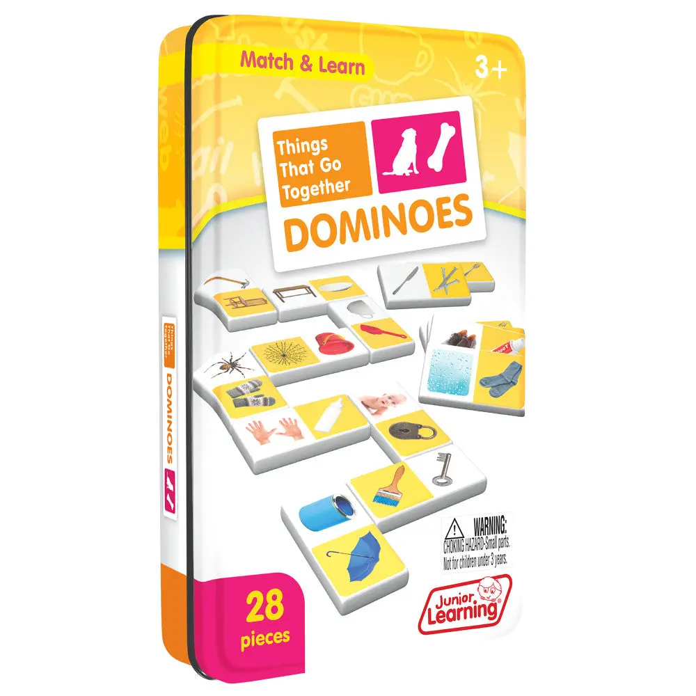 Junior Learning - Things That Go Together Educational Dominoes Set 1