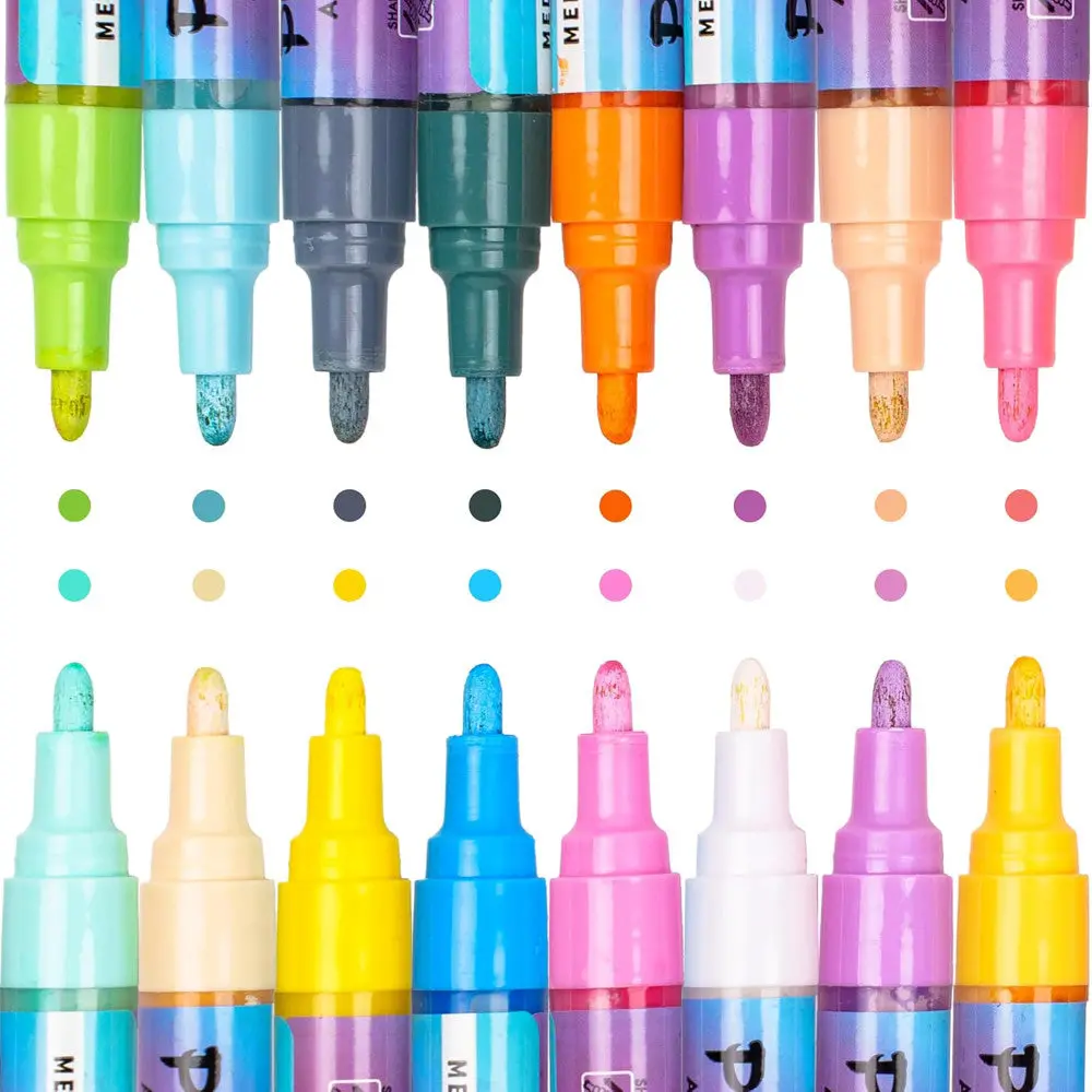 Pintar Pastel Collection Acrylic Paint Markers - Medium Tip 5Mm, 16 Pack 1