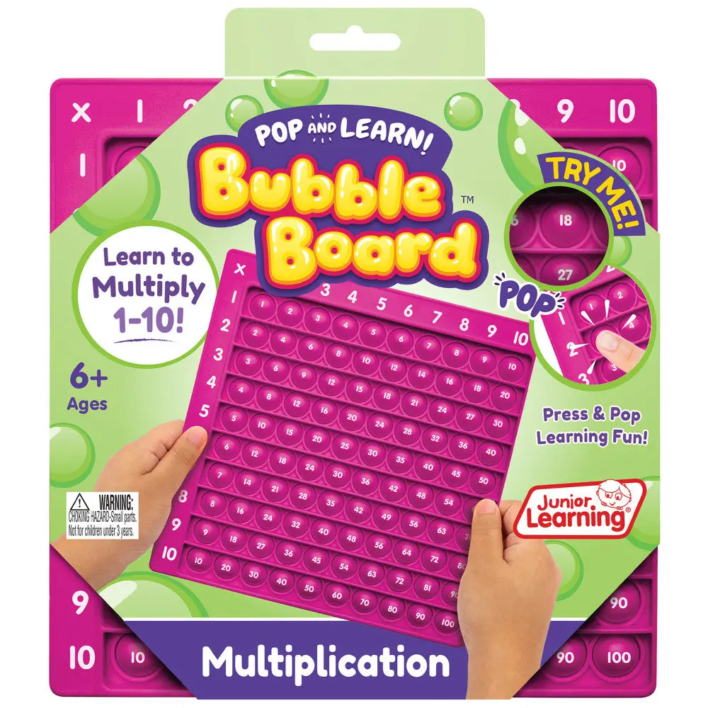 Interactive Multiplication Bubble Board - Educational Math Toy 1