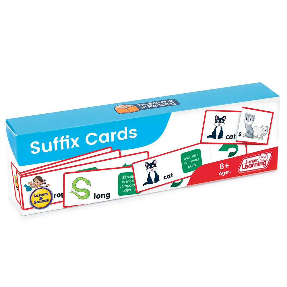 Junior Learning Suffix Flashcards - Educational Spelling Game 1