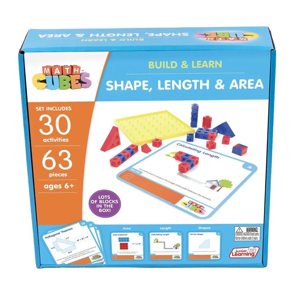 Junior Learning Mathcubes Set - Geometric & Measurement Exploration Kit 1