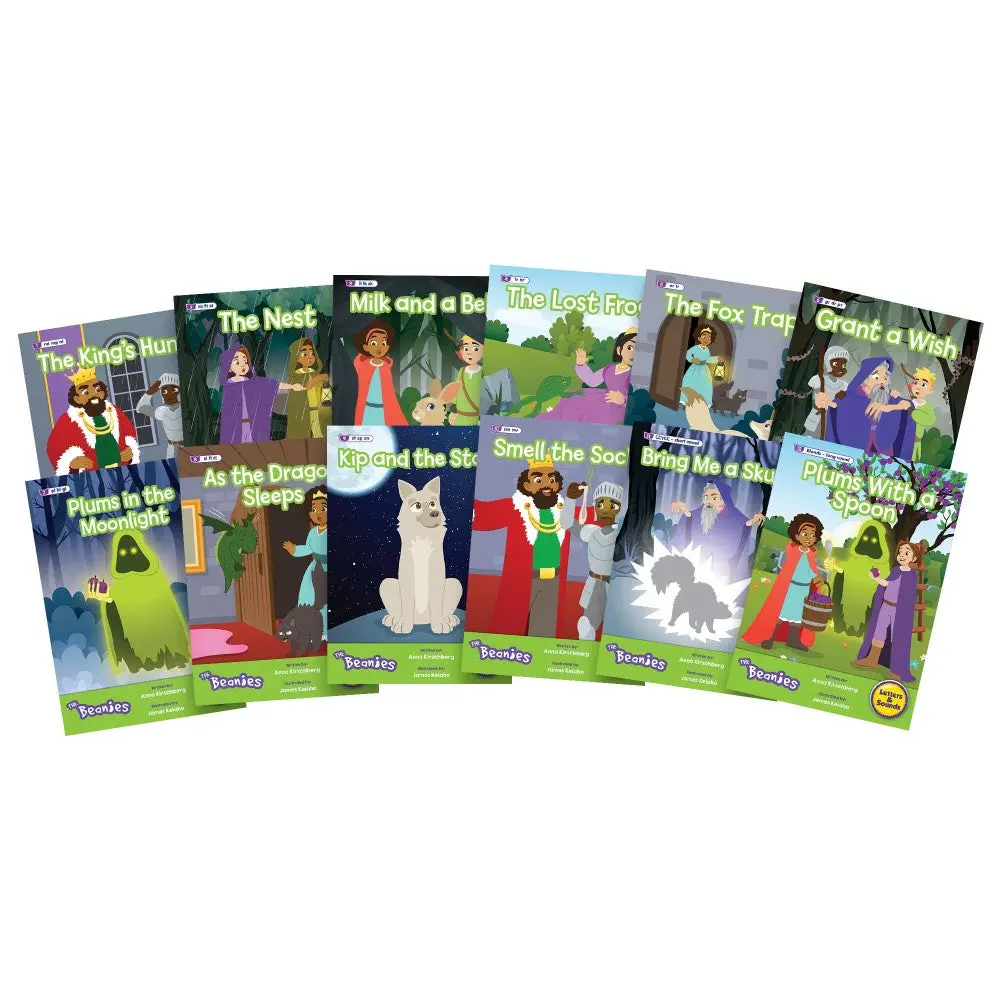 Beanstalk Books: The Beanies Hi-Lo Diversity Decodables 12-Book Set - Phase 4 1