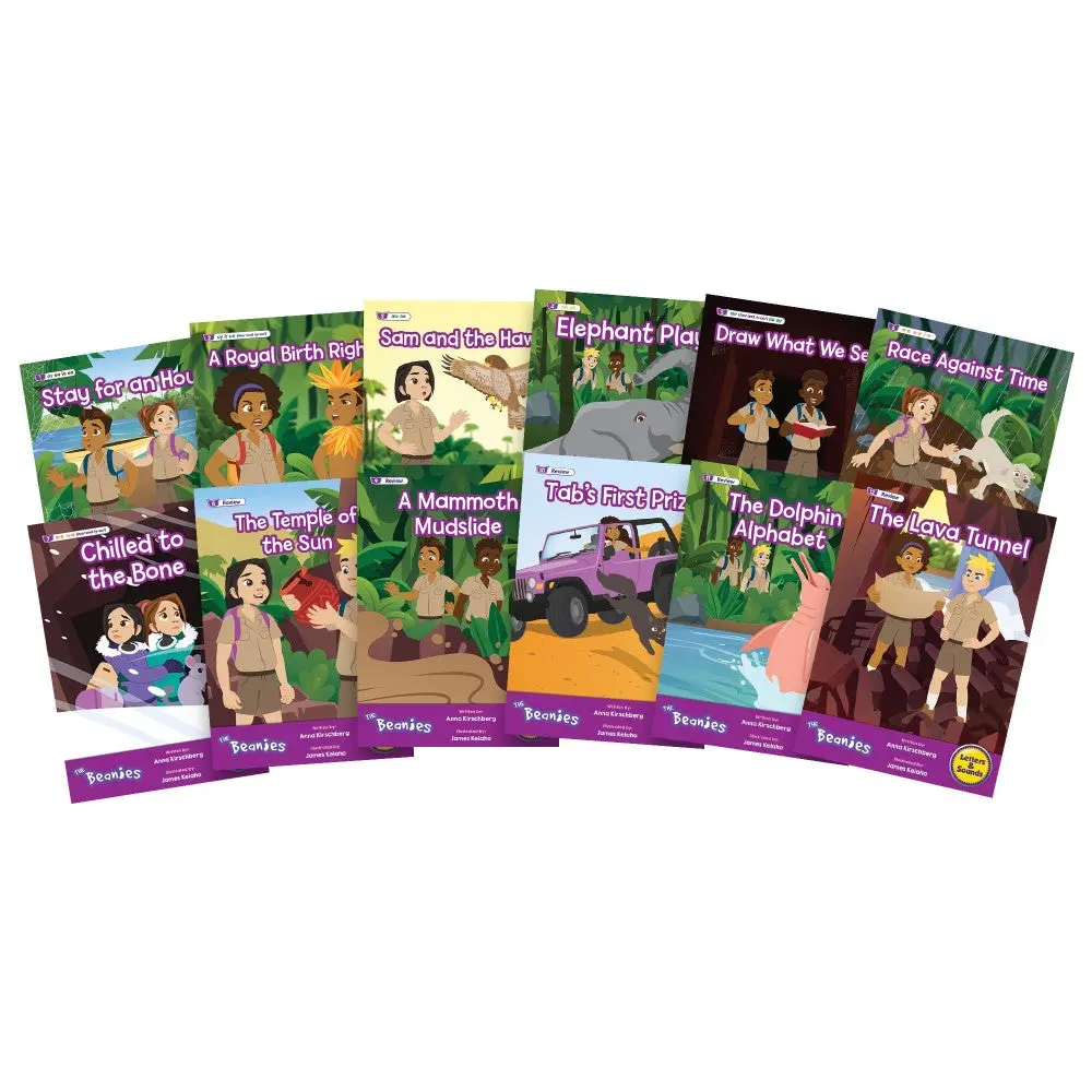 Beanstalk Books: The Beanies Hi-Lo Diversity Decodables - 20 Book Set, Phase 5 1