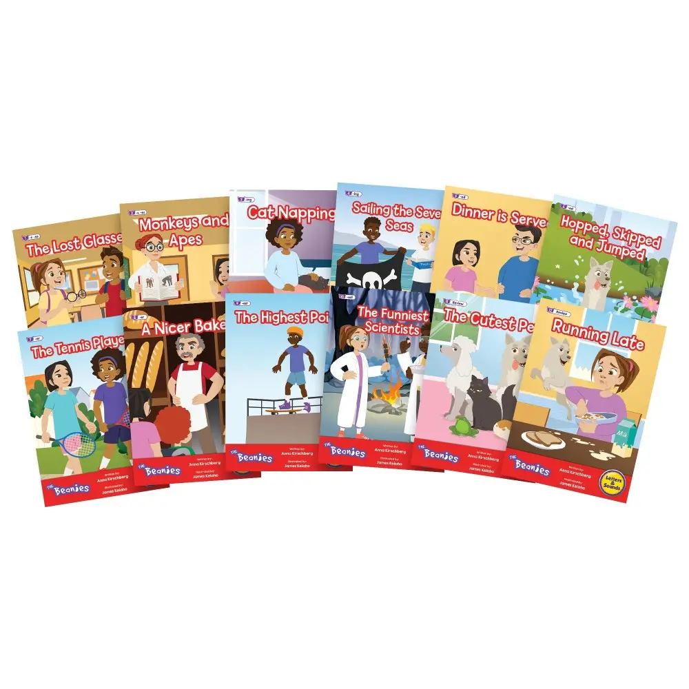 Beanstalk Books: The Beanies Hi-Lo Diversity Decodables - 12 Book Set, Phase 6 1