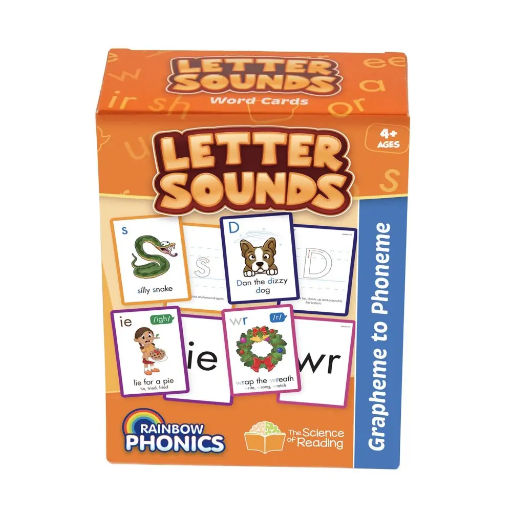 Junior Learning Rainbow Phonics - Educational Letter Sounds Game - 151 Word Cards 1
