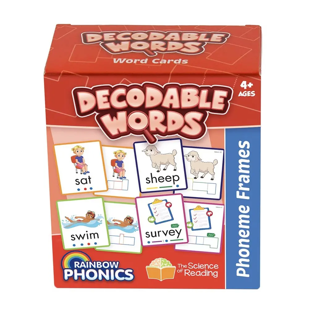 Junior Learning Rainbow Phonics - Interactive Decodable Word Cards - 160 Pieces 1