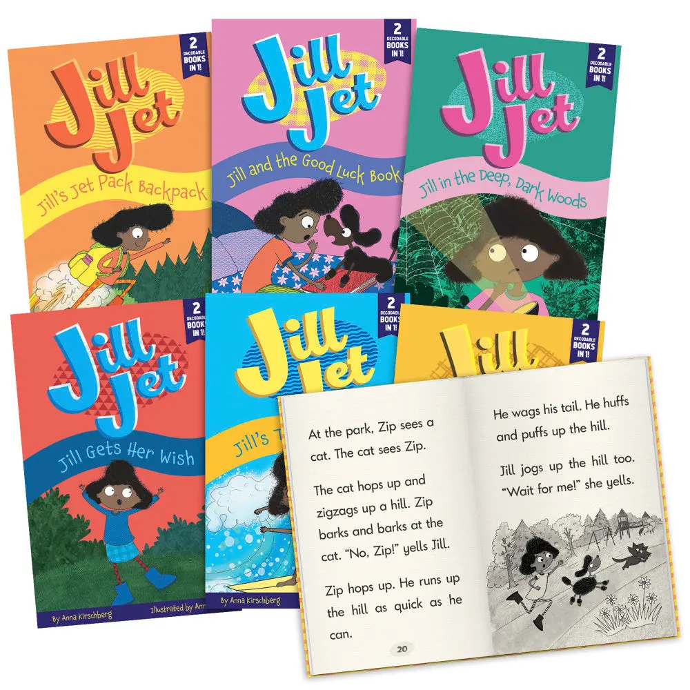 Junior Learning Jill Jet - Decodable Reader Chapter Books - Boxed Set 1