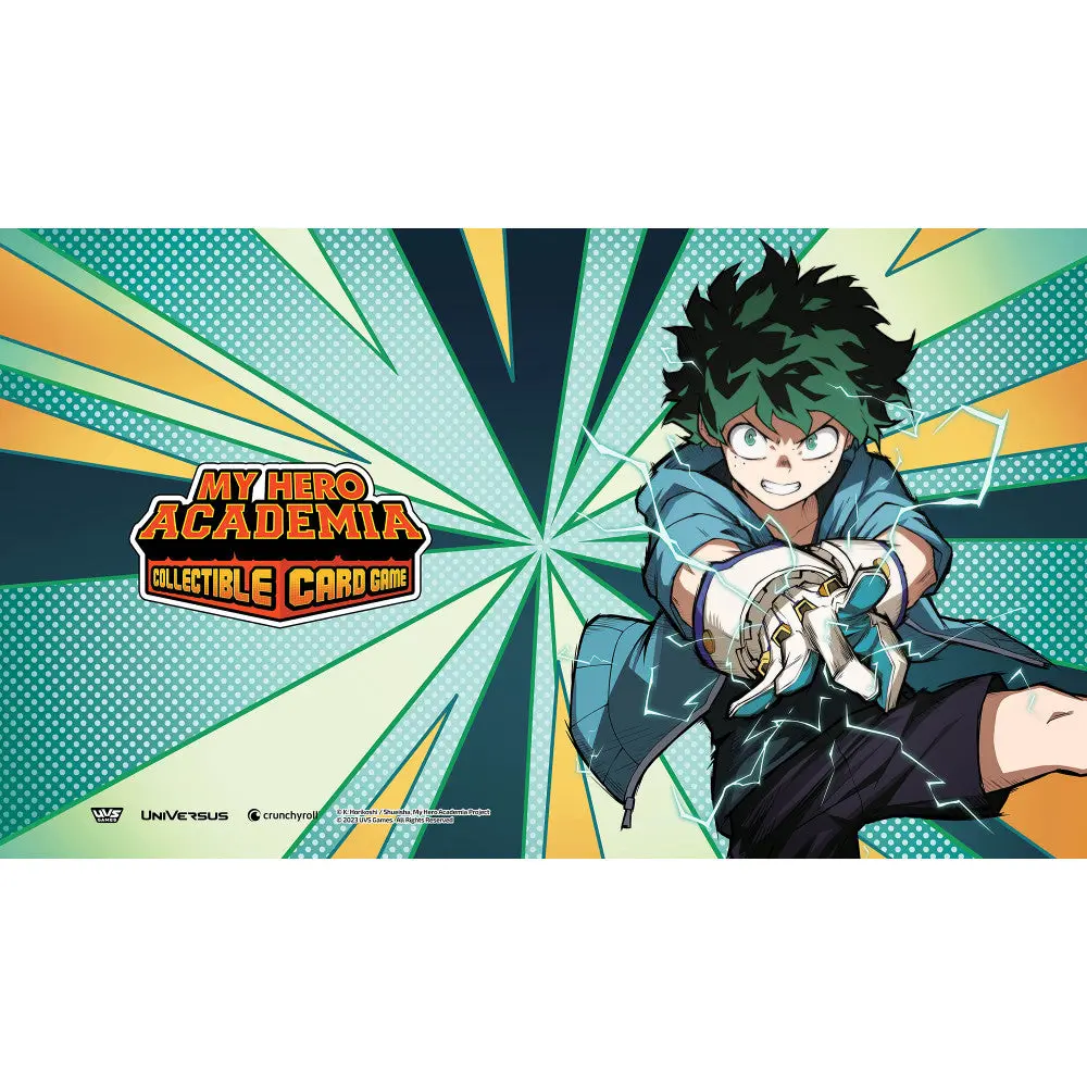 Uvs Games My Hero Academia Ccg Jet Burn Izuku Midoriya 24X14 Playmat 1