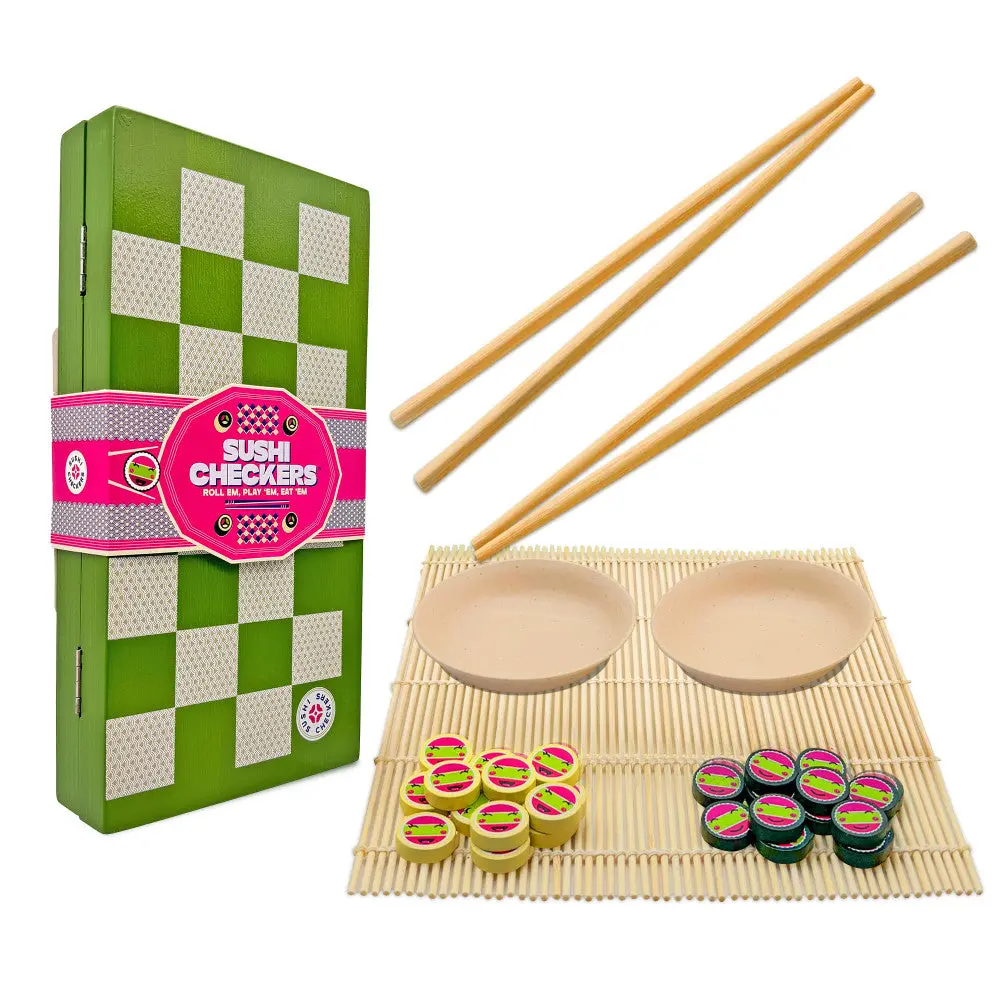 Project Genius Sushi Checkers & Sushi Making Strategy Game Set 1