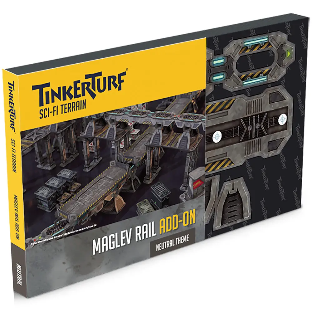 Tinkerturf Sci-Fi Terrain: Maglev Rail Expansion Set - Neutral Theme 1