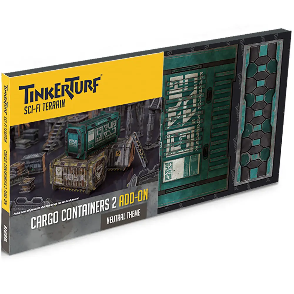 Tinkerturf Sci-Fi Terrain: Series 2 Cargo Containers Add-On - Neutral Theme 1