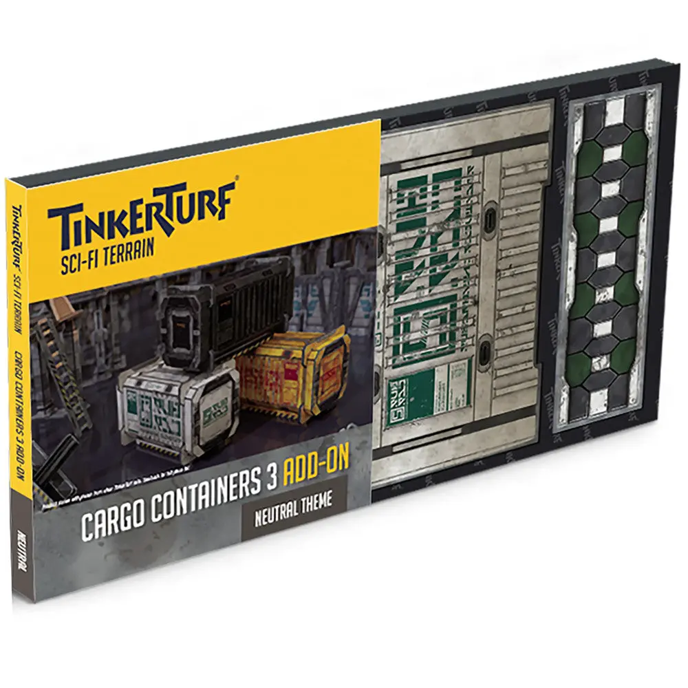 Tinkerturf Sci-Fi Terrain: Series 3 Cargo Containers Add-On - Neutral Theme 1