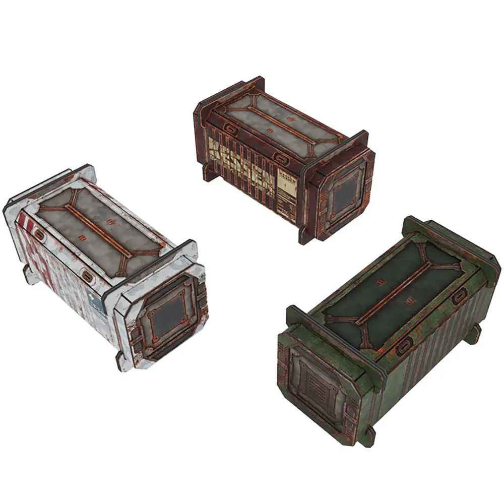 Tinkerturf Sci-Fi Terrain Series 5: Abandoned Cargo Containers Add-On 1