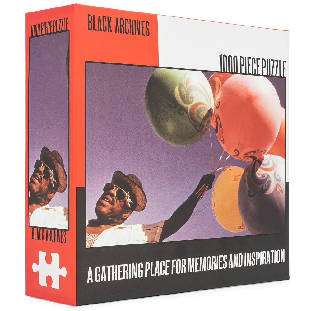 Black Archives Man With Balloons Jigsaw Puzzle - 1000 Pc 1