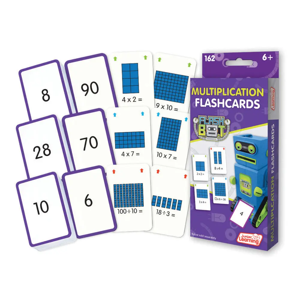 Junior Learning Multiplication Flashcards Set - Educational Math Game For Ages 5-6 1