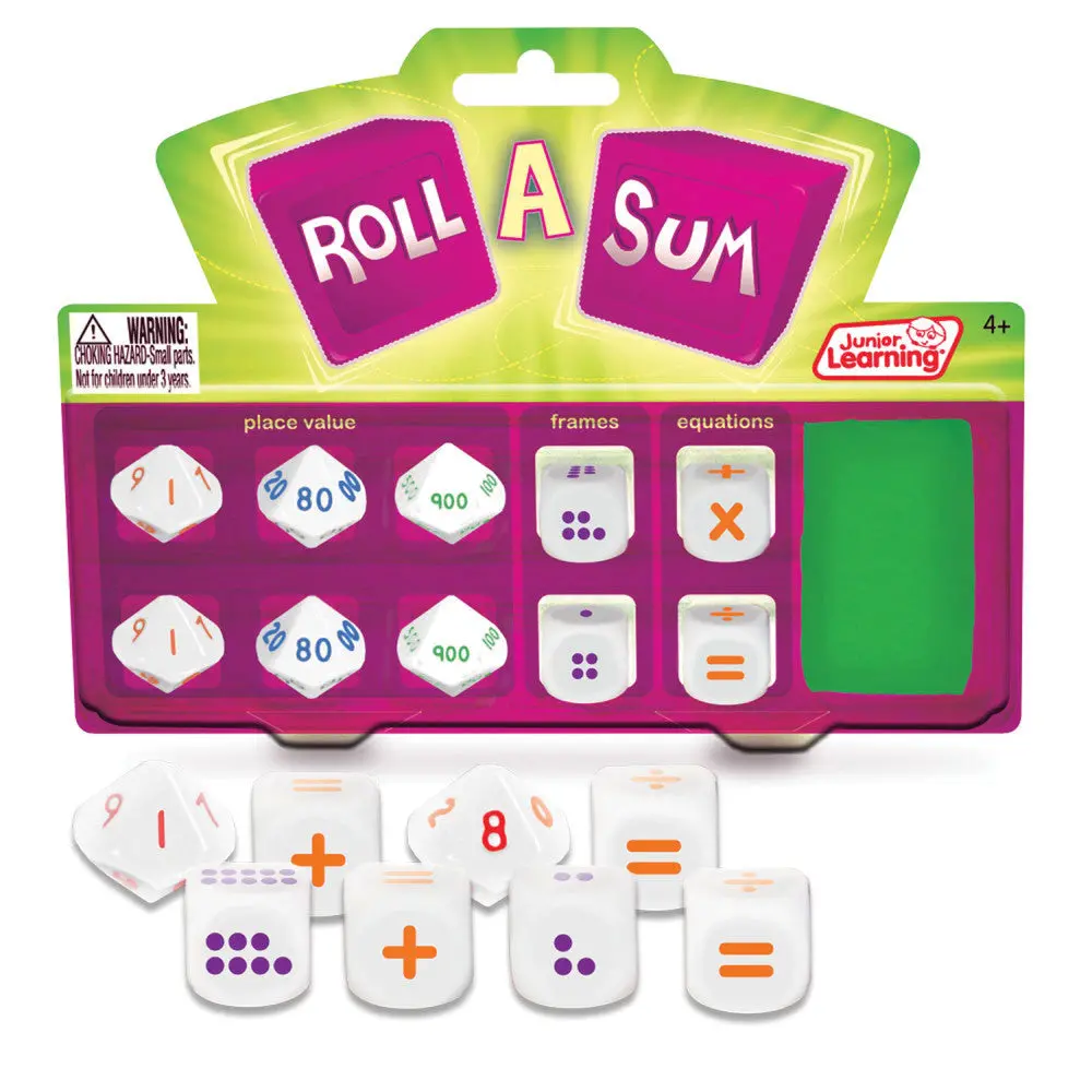 Roll A Sum Junior Learning Game - Educational Math Dice Set For Ages 5-6 1