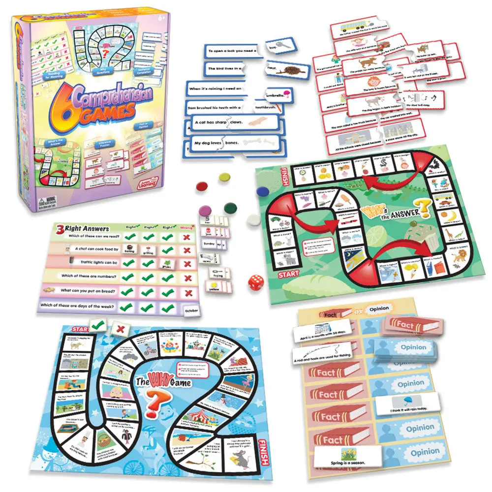 Junior Learning Comprehension Quest Board Game - Language Arts For Ages 6-9 1