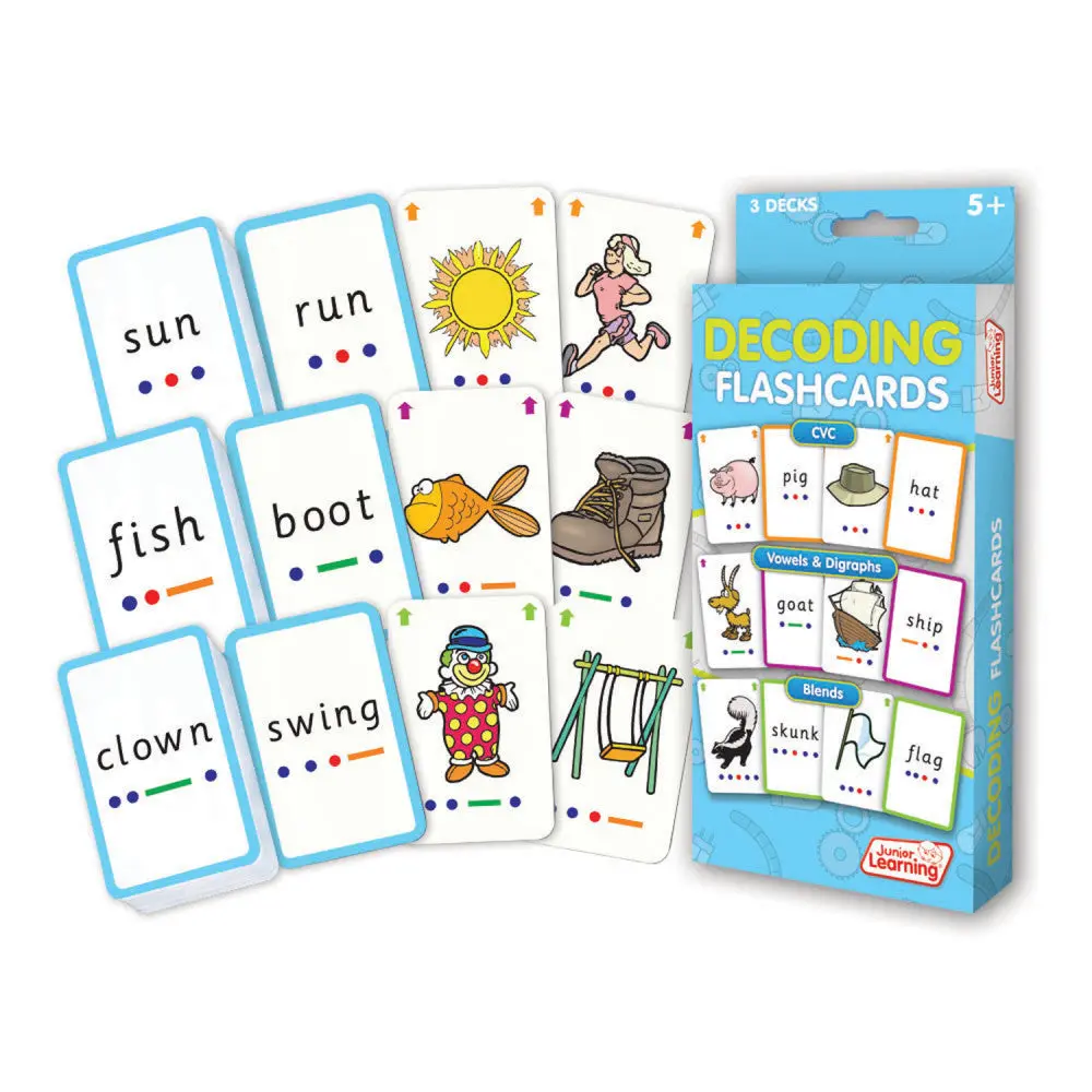 Junior Learning Decoding Flashcards - Interactive Educational Tool 1