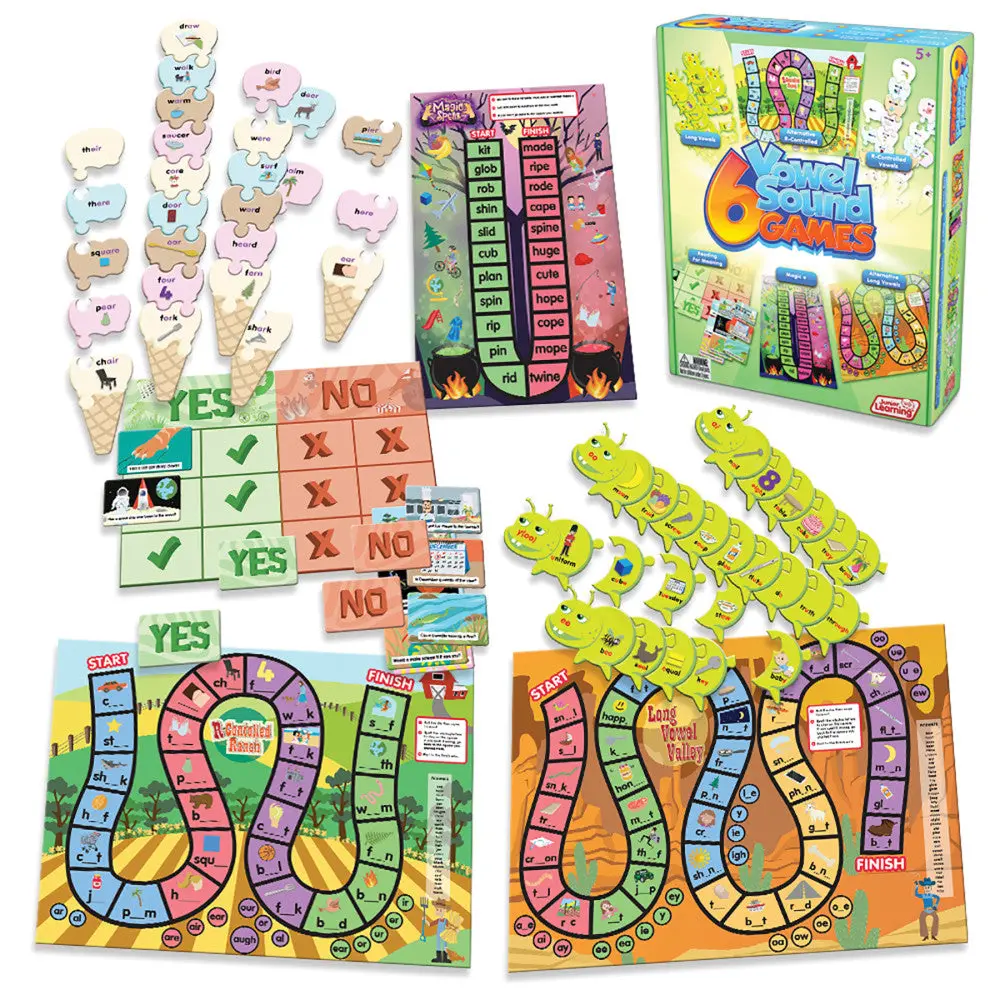 Junior Learning Vowel Sound Explorer Board Game - Educational Learning Kit 1