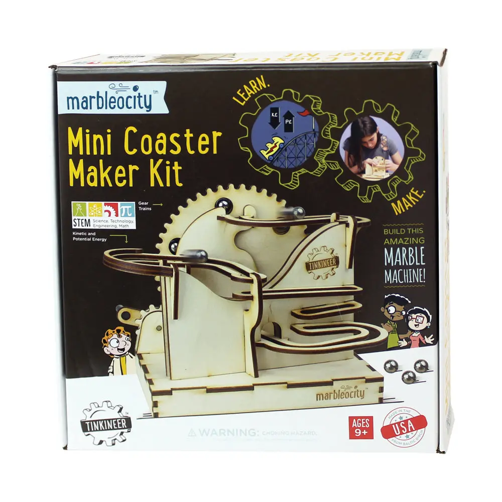 Playmonster Marbleocity Mini Coaster Maker Kit - Stem Building Toy 1