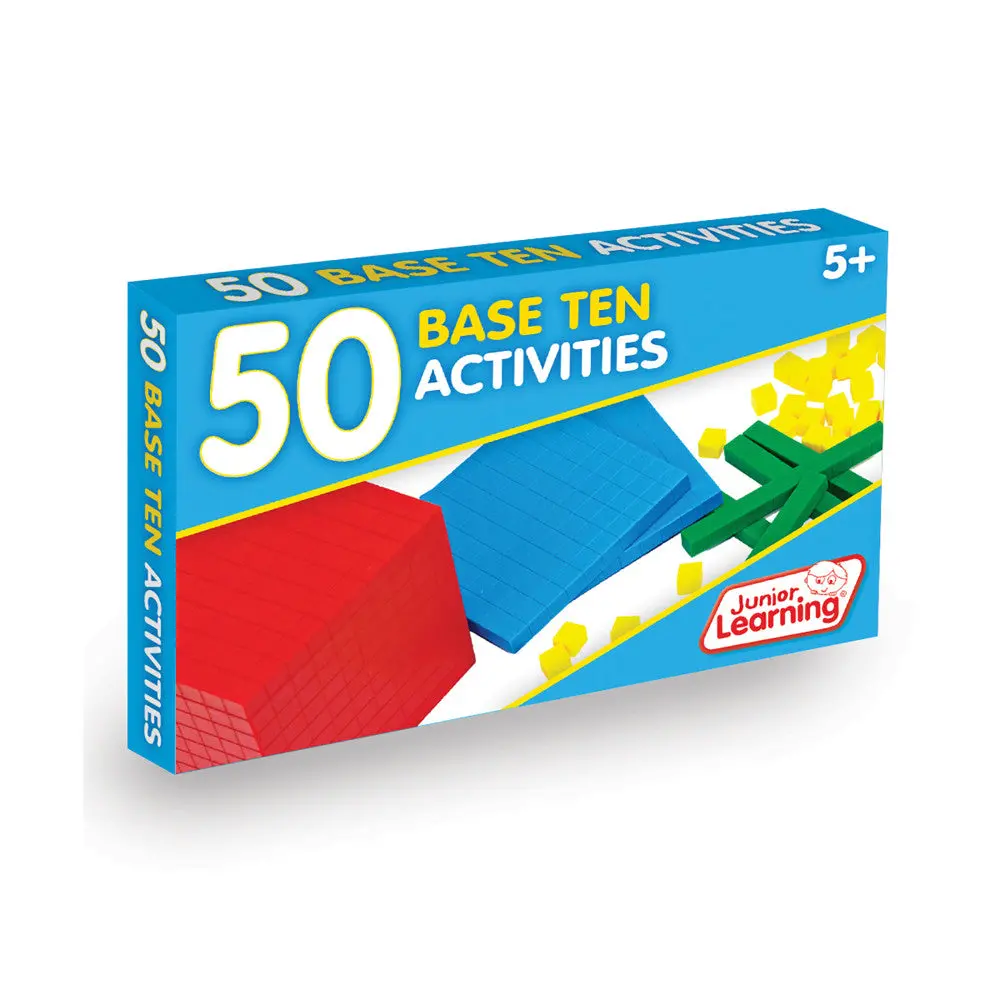 Junior Learning 50 Base Ten Activities Set - Educational Math Toy For Ages 4-6+ 1
