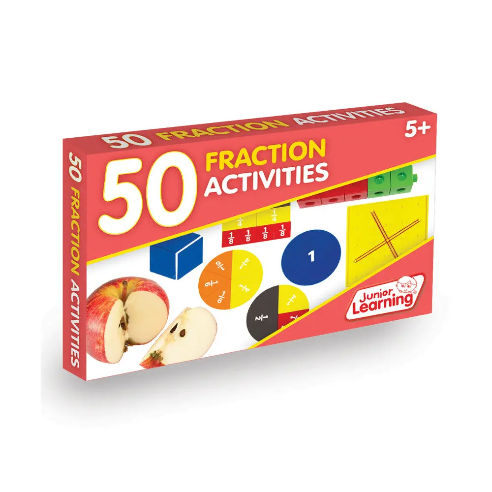 Junior Learning Fraction Explorer Set - 50 Activity Cards For Ages 5-8 1