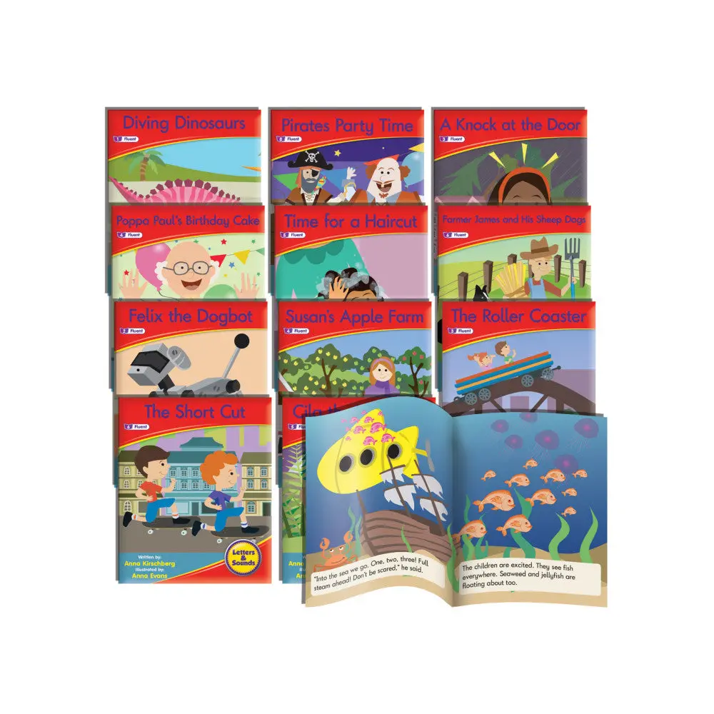 Junior Learning Phase 6 Fiction Decodable Readers 12-Book Set 1