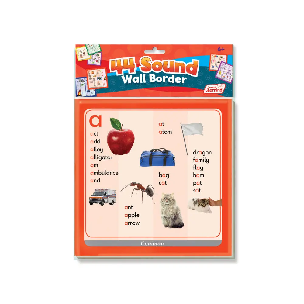Junior Learning 44 Sound Wall Border - Educational Spelling Tool 1