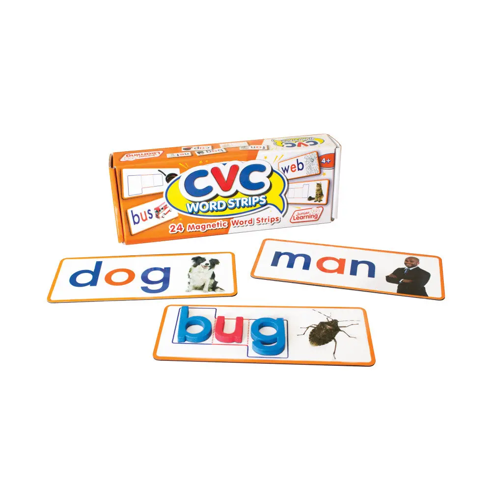Junior Learning Cvc Word Strips - Magnetic Educational Set 1