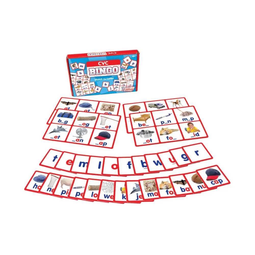 Cvc Bingo Junior Learning Game - Educational Matching For Ages 4+ 1