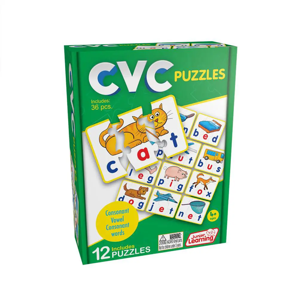 Junior Learning Cvc Word Builder Puzzles - Educational Toy For Ages 4-5 1