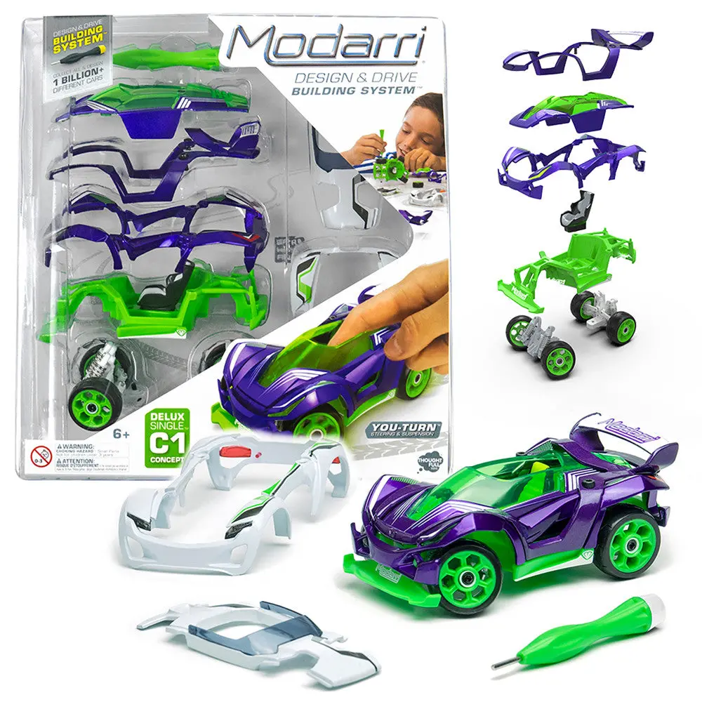 Modarri C1 Concept Car Deluxe Diy Toy - Build & Drive Experience For Kids 6+ 1