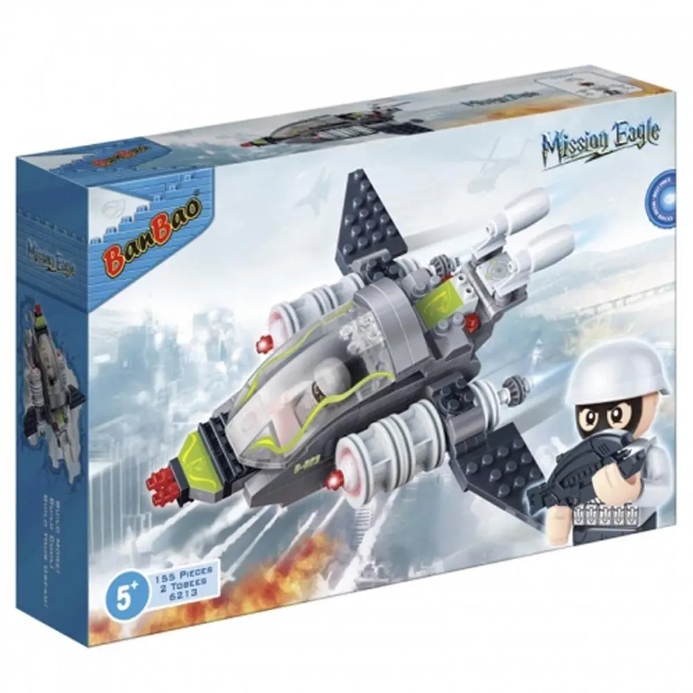 Banbao Mission Eagle Combat Fighter Building Set - 155 Pieces 1