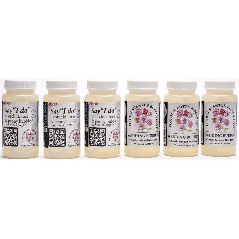 Atomic Bubbles Floral Scented Celebration Bubbles, 6-Pack 1