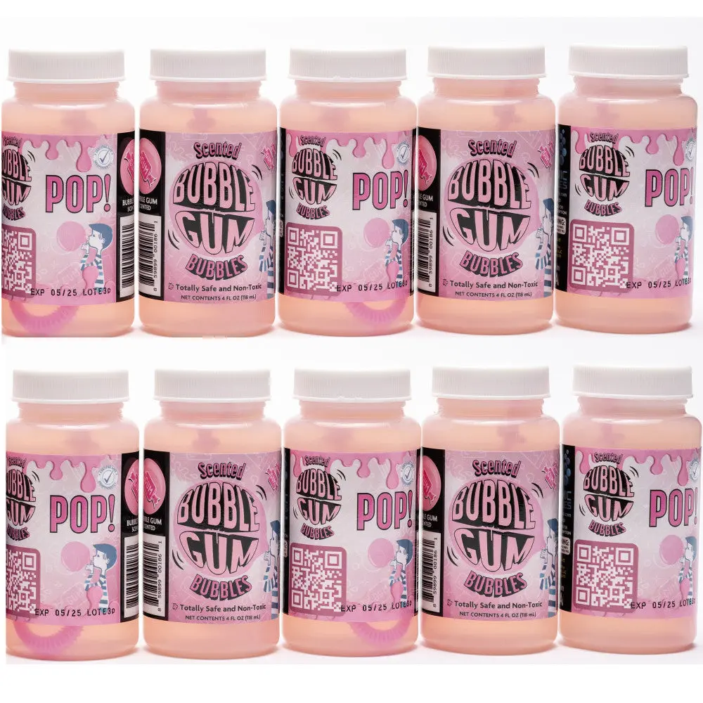 Atomic Bubbles Bubble Love Bubblegum Scented Bubbles, 10-Pack 1