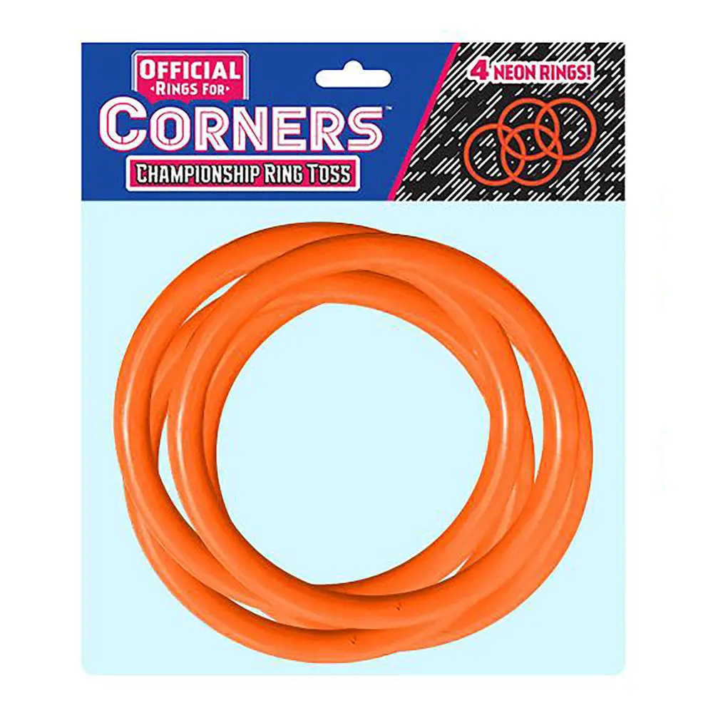Corners Championship Ring Toss: 4Pc Orange Ring Set - Indoor/Outdoor Fun 1