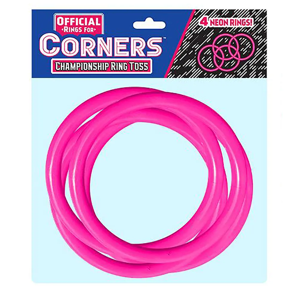 Corners Championship Magenta Pink Ring Toss Set - 4Pc Official Ring Set 1