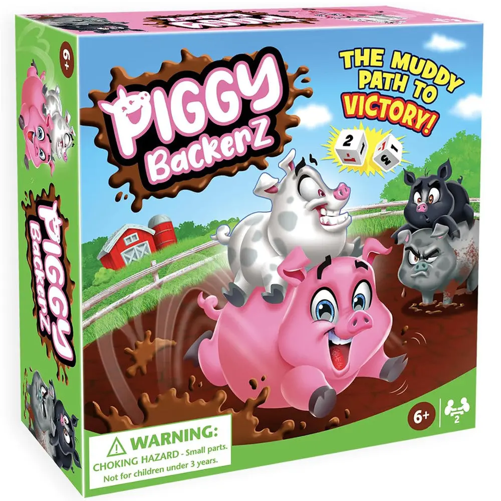 Piggy Backerz Barnyard Dash Board Game, Ages 6+ For 2 Players 1