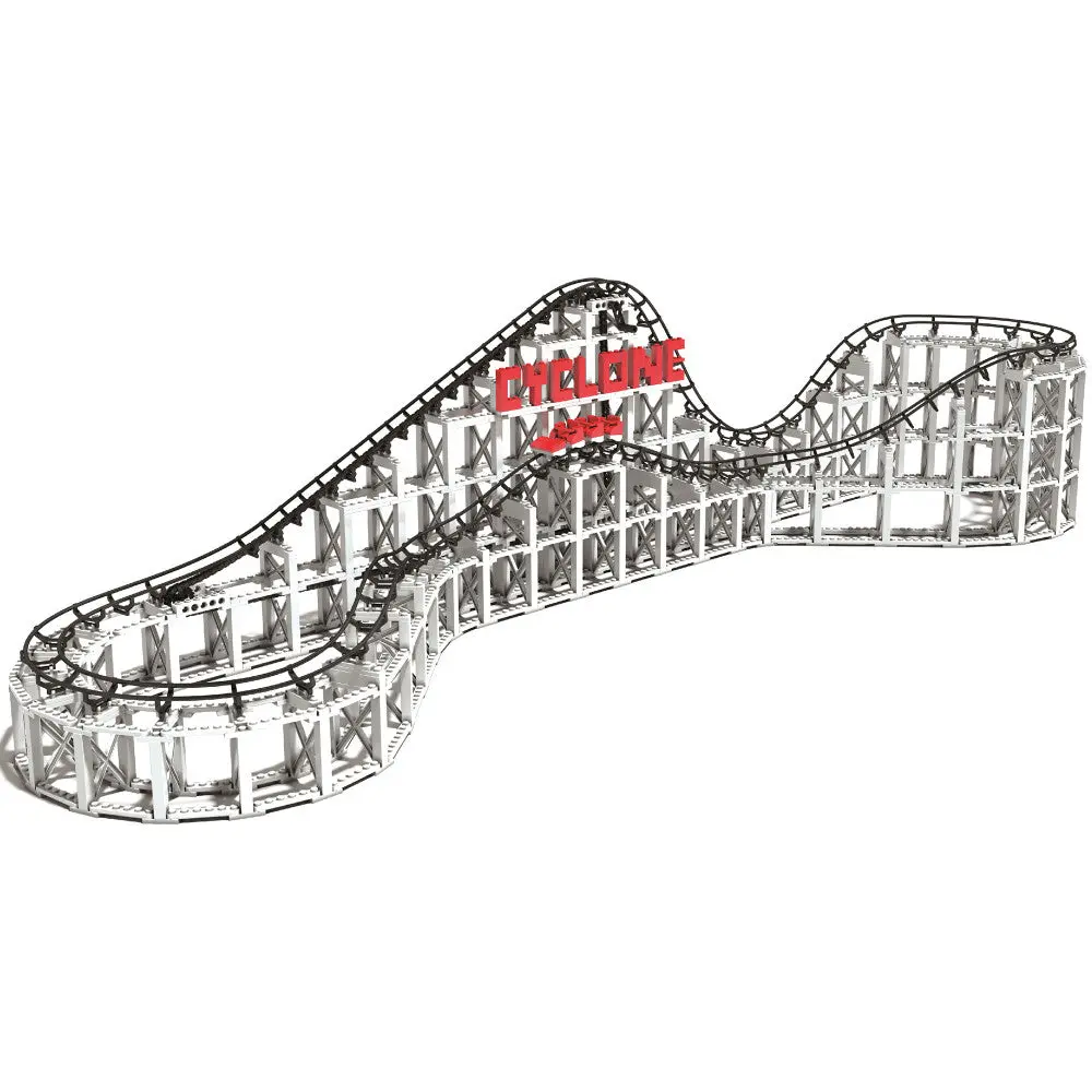 Cdx Blocks Cyclone Roller Coaster Building Set - 900+ Pieces 1