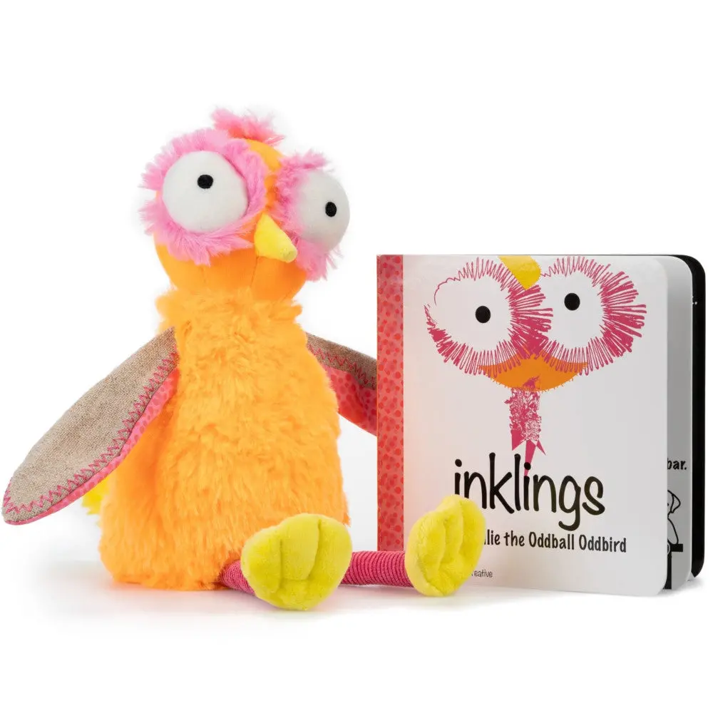 Inklings Ollie The Oddball Oddbird Plush & Board Book Set For Toddlers 1