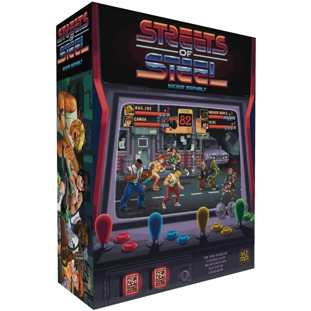 Streets Of Steel: Kickin Asphalt Retro Tabletop Arcade Game 1