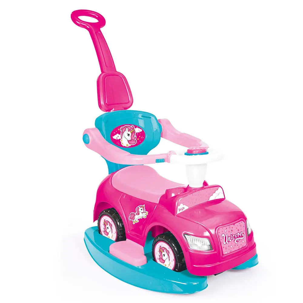 Dolu - Unicorn & Pink Ride On Car - 4-In-1 Versatility 1