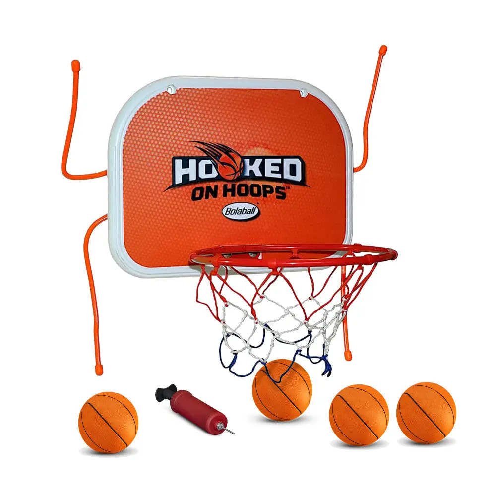 Bolaball Mini Basketball Hoop Set - Indoor/Outdoor Adjustable Metal Hoop-Hooks 1