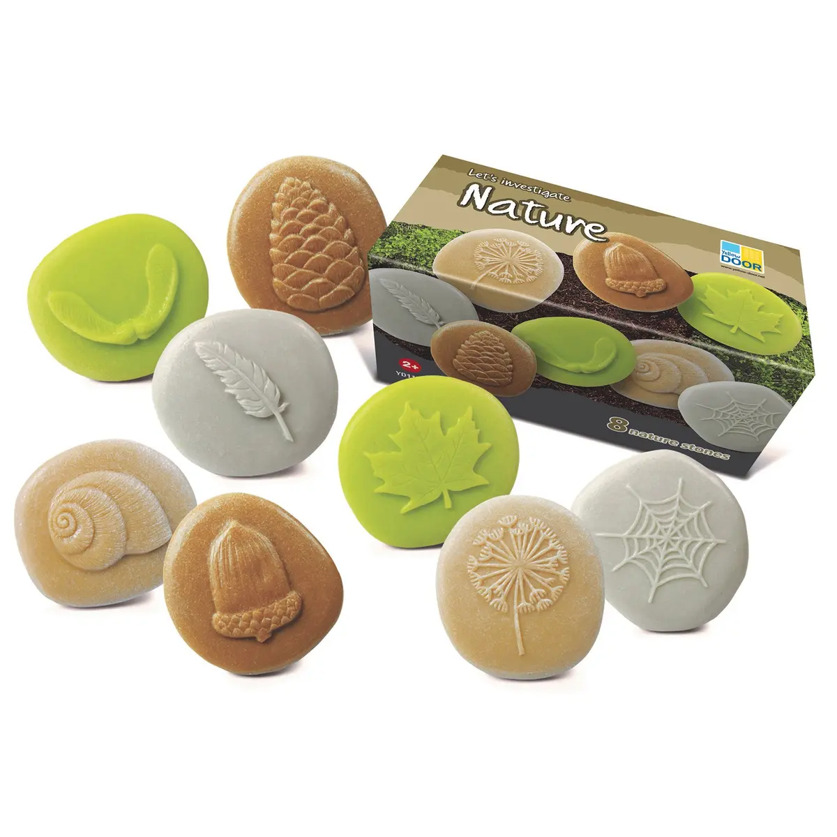 Yellow Door Let's Investigate - Nature Exploration Stone Set - 8 Pieces 1
