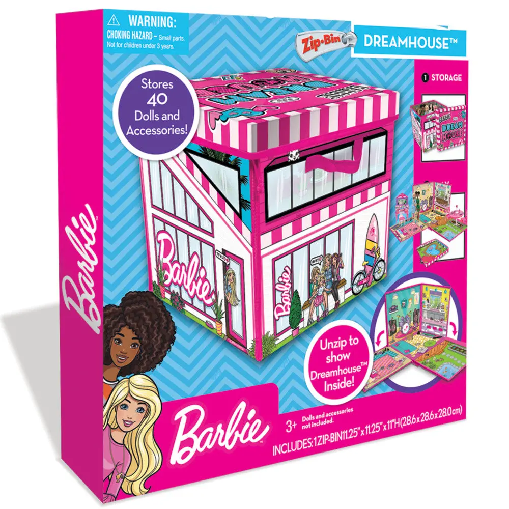 Tara Toy Barbie Zipbin Dreamhouse Playset And Storage Box 1