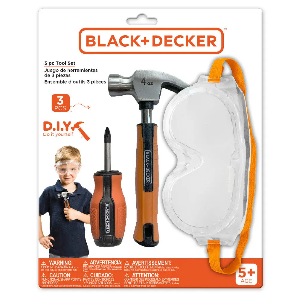 Black And Decker Kids' Pretend Play Toolset - Realistic Design 1