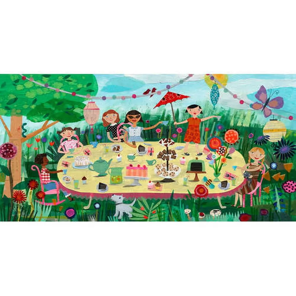 Oopsy Daisy's Garden Girls Charming Tea Party Canvas Art 1