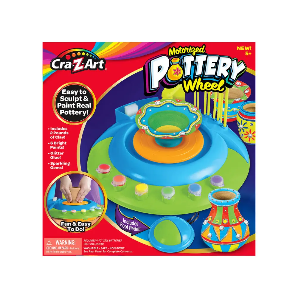 Cra-Z-Art Beginner's Motorized Pottery Wheel Art Kit 1